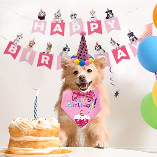 Комплект Шапки-Bandhan за рождения Ден на Кучето, за да проверите за Парти в чест на рождения Ден Кученце, Украса