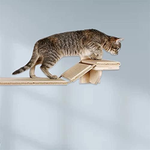 SLATIOM Cats Стълбище Steps100cm Безопасно Монтиране на стена За Домашни Любимци Стълба За Катерене Стенни Платформа