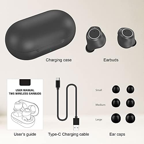 Безжични Bluetooth слушалки V5.2, съвместим с Samsung Galaxy A14 5G, с зарядно калъф за слушалки-притурки. (V5.2