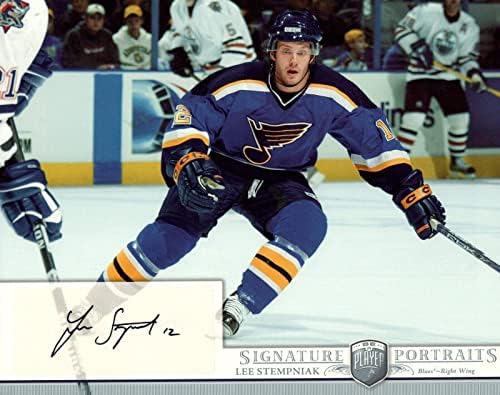 Хокей на пощенска картичка с автограф Дали Стемпняка размер 8х10 мм - Снимки от НХЛ С автограф