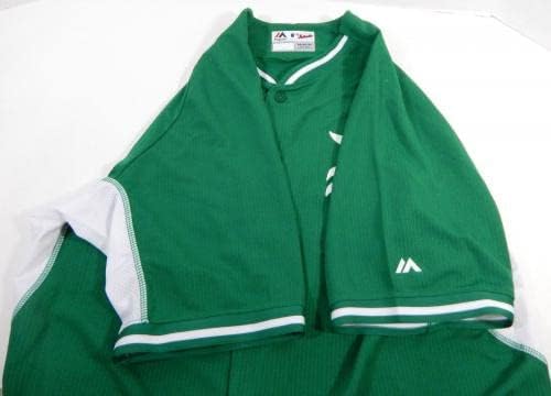 2014 Детройт Тайгърс 63 Използвана в играта Зелената риза St Patricks 46 845 - Използваните В играта тениски