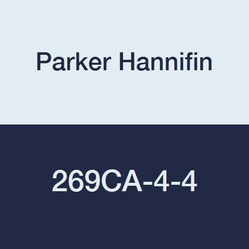 Parker Hannifin 269CA-4-4 Фитинг за изравняване на коленете от экструдированной Месинг, Компресиране тръба 1/4