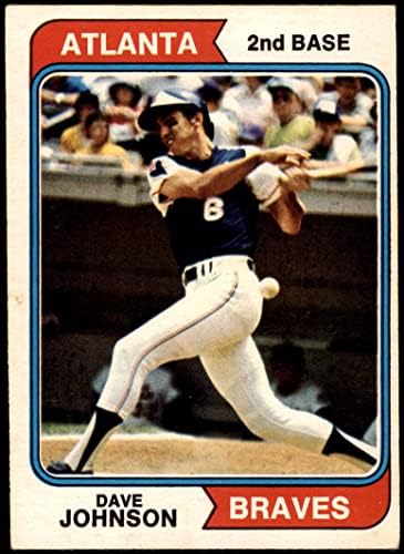 1974 О-Пи-Джи # 45 Дейви Джонсън от Атланта Брейвз (Бейзболна картичка) VG/EX Брейвз