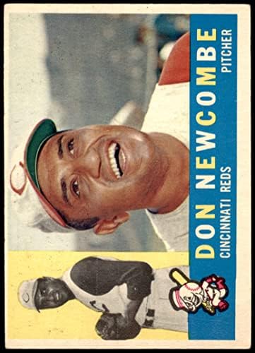1960 Topps # 345 Дон Ньюкомб Синсинати Редс (Бейзболна картичка) БИВШИЯТ играч на червените