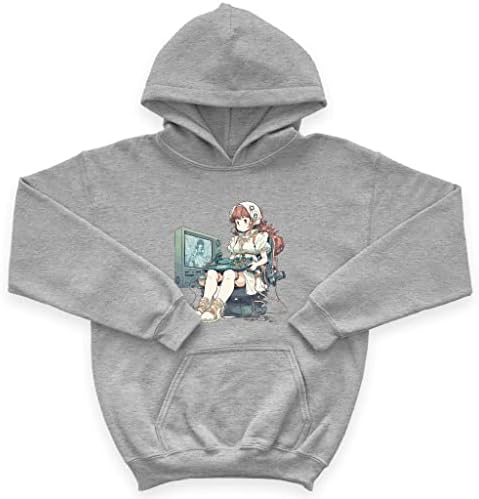 Детска hoody с качулка от порести руно Сладко Gamer Boy - Тематична Детска hoody с качулка - Hoody с принтом за деца
