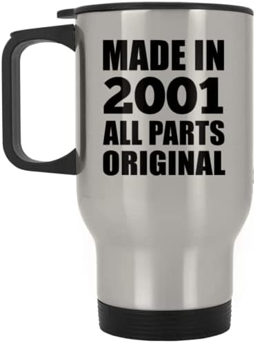 Дизайн на 22-ри рожден Ден, Направено през 2001 г., Всички Подробности Оригинални, Сребърен Пътна Чаша, 14 грама, на Изолиран Чаша от неръждаема Стомана, Подаръци за Годи?