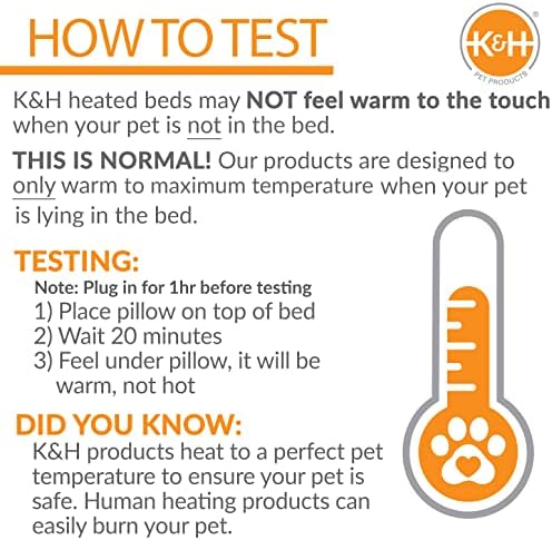 K& H Pet Products Lectro-Мека и Градинска Легло за Кучета и Котки С Подгряване, Електрически Ортопедичен Подложка