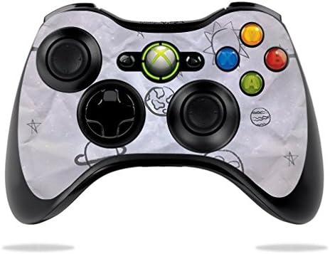Кожата MightySkins, съвместимо с конструкцията на корпуса на контролера на Microsoft Xbox 360, опаковка, етикет,