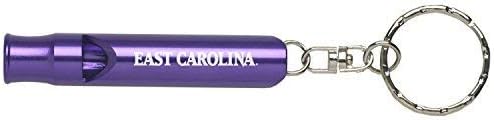 LXG, Inc. Университета на Източна Каролина - Етикет за ключове с свистком - Лилаво