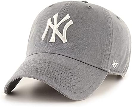 Бейзболна Шапка '47 Ню Йорк Янкис Clean Up Dad Hat - Тъмно Сив