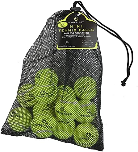 Мини тенис топки Hyper Пет за кучета - 12 опаковки (Кучешки топка, играчки за кучета за упражнения, събиране