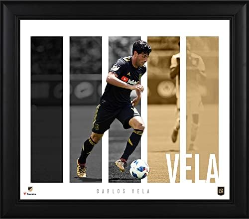 Колаж от панели играчи Carlos Vela LAFC в размер на 15 x 17 см в рамка - Футболни стикери и колажи