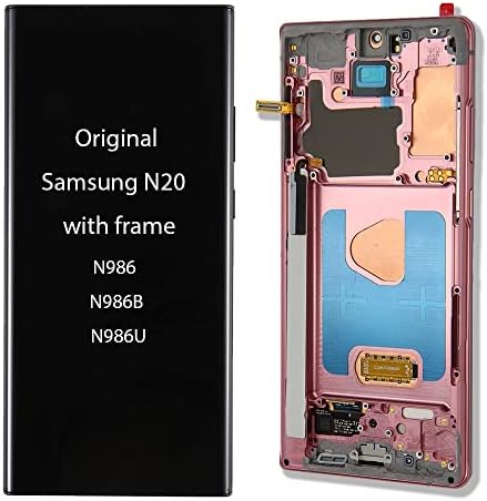 Lenwell за Samsung Galaxy Note 20 6,7 Истински Оригинално OEM Дигитайзер Сензорен Екран в събирането на SM-N980 N981A N981F N981P N981R4 T U V W LCD дисплей, Премиум Набор от инструменти за ремонт (Мис