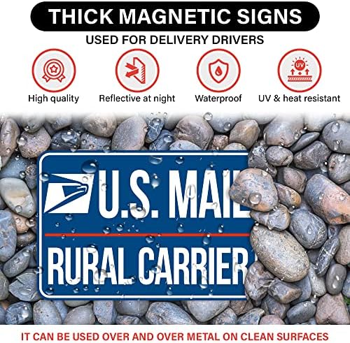 3 Опаковки Сверхмощных Магнитни Знаци на Водача Доставка на адрес в САЩ, Магнити за Доставка в селските райони
