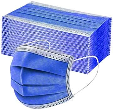 JANFU за Еднократна употреба 3-слойная защита за лице за възрастни от замърсяване на въздуха и прах, 50 опаковки