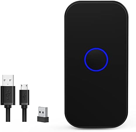 Alacrity Bluetooth баркод Скенер Преносим 1D USB Лазерна мини четец на баркод 3-в-1 Bluetooth и USB Жична и