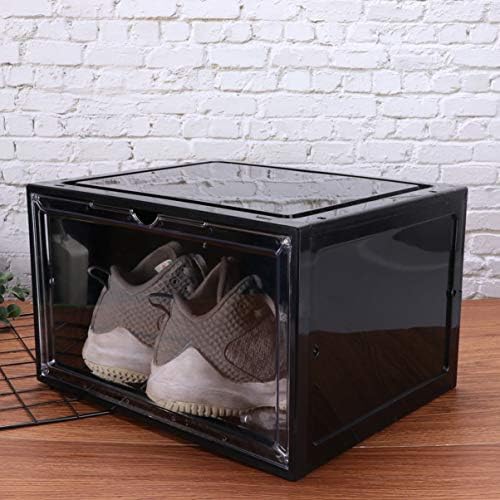 Hemoton Прозрачен Контейнер Кутия за демонстрация на обувки Предни Открит Магнитен Тип Прозрачен Контейнер За