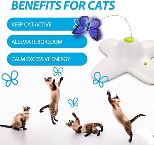 Интерактивна играчка-Пеперуда ALL FOR PAWS за котки с 6 и с малко пари Пълнители