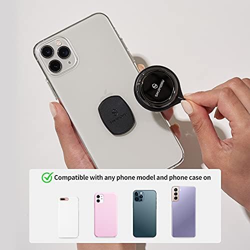 Sinjimoru Сменяем метален държач за пръстени за телефон, шкаф за пръстите, завъртане на 360 градуса, на разположение