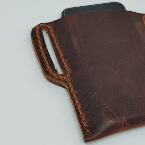Чанта-кобур от естествена кожа за Oppo Reno4 SE, Калъф за вашия телефон ръчна изработка от естествена кожа,