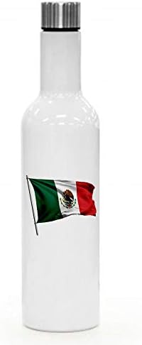 Най-добрата изолирано бутилка за вино /вода ExpressItBest в 25 унции - Знаме на Мексико (Мексико) - Изобилие