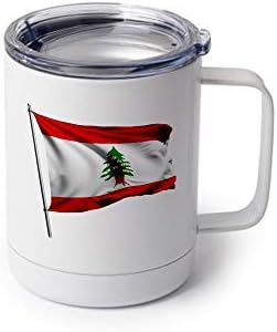 Спортна бутилка ExpressItBest 22 грама - Знаме на Ливан (Lebanan) - Изобилие от възможности