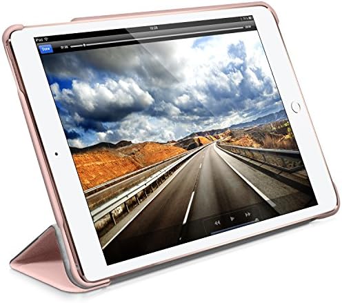 Тънък Сгъваем Защитен калъф Macally и двухпозиционная поставка за Apple iPad Pro 2 (9,7 инча) и iPad Air 2 (Розово