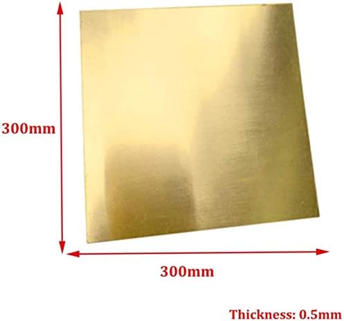 Меден лист NIANXINN Метални листове Cu (Размер: 0,5 мм)