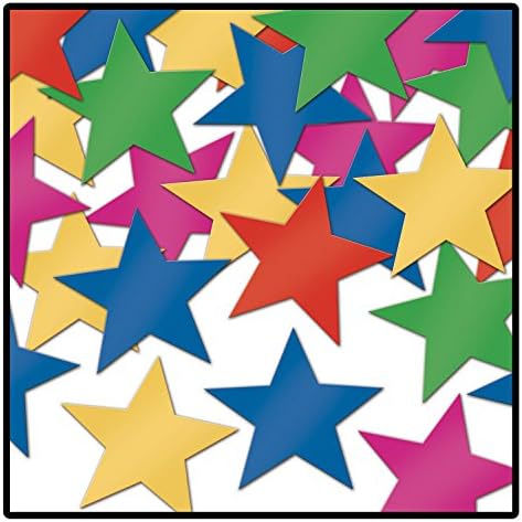 Празничен аксесоар Fanci-Fetti Stars (многоцветен) (1 брой) (1 унция / кг)