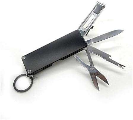 Мини Модерен Ключодържател Швейцарски Нож LED Чисти Ушите нокторезачки Джобен Ключодържател earpick Портативен