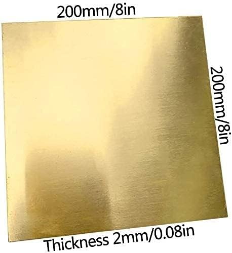 YUESFZ Меден лист фолио, Месинг Лист Различни Спецификации за обработка на метал Занаят САМ, Дължина и Ширина
