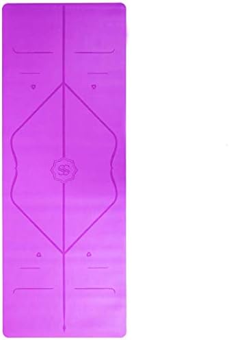 Нескользящий килимче за йога Specialty Select - най-Добрият килимче за йога с выравнивающими линии - Изработена