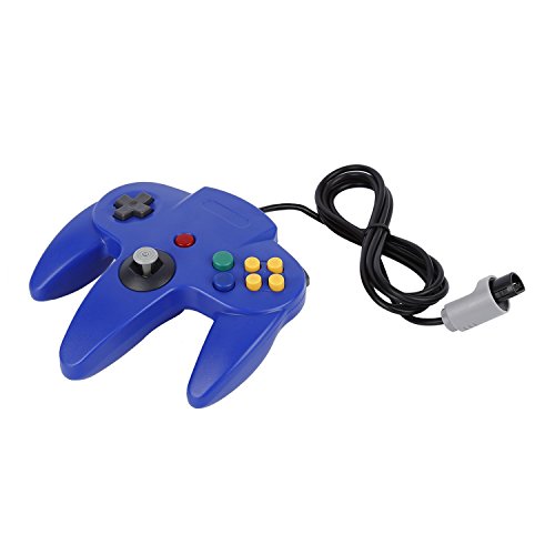 Гейм контролер,Гейм контролер OCDAY Джойстик за система за Nintendo 64 N64 Deep Blue Pad Mario Kart