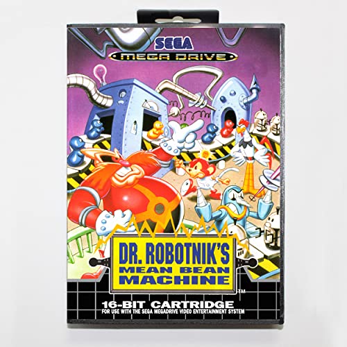 Игрална карта Dr. Robotnik's Mean Bean Machine 16bit MD за Sega Mega Drive/ Genesis с търговия на дребно скоростна