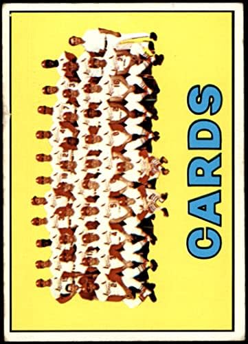 1967 Topps # 173 Кардиналите Отборът на Сейнт Луис Кардиналс (Бейзболна картичка) VG Кардиналс
