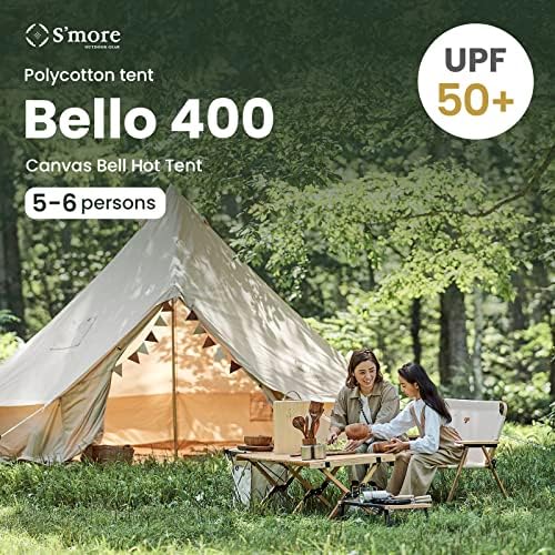 Кемпинговая палатка S ' more Bello Bell, Луксозна 4-Сезонна палатка за къмпинг и глампинга на открито за 4-6