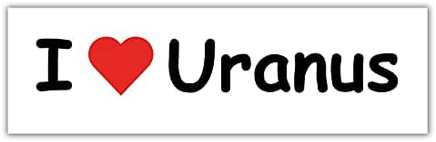 Аз обичам Уран - I Heart Uranus Забавни Стикери По Броните на Подаръци - Vinyl Стикер На Бронята - Водоустойчив