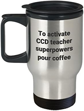 Чаша За Пътуване на Учителите CCD - Забавно Саркастическая Термоизолированная Обучение Кафеена Чаша От Неръждаема