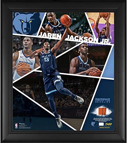 Джарен Джаксън младши от Мемфис Гриззлиз Официално колаж играч Impact размер 15 х 17 см с изображение на баскетболна