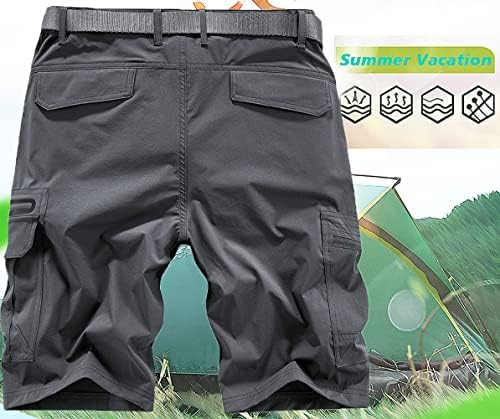 Бързо съхнещи Туристически панталони за Мъже Карго Ежедневни Улични 4-Лентови Еластични, Леки Летни къси Панталони