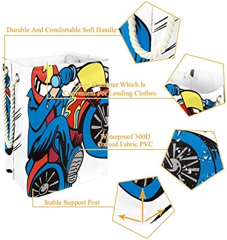 Кошници за бельо на модел мотоциклет DEYYA Speed, Висока Здрава Сгъваема Кошница за Дрехи за Възрастни, Деца,