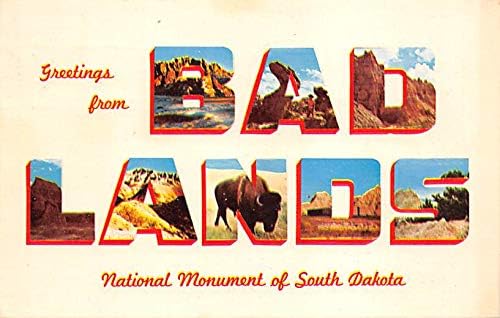 Картички South Dakota Post Ca Badlands National Monument, Южна Дакота SD