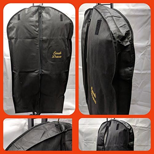 Чанта за облекло от дишаща кожа Tuva за палта и костюми /Рокли, 60 см, черна, дръжки Tuva Inc.