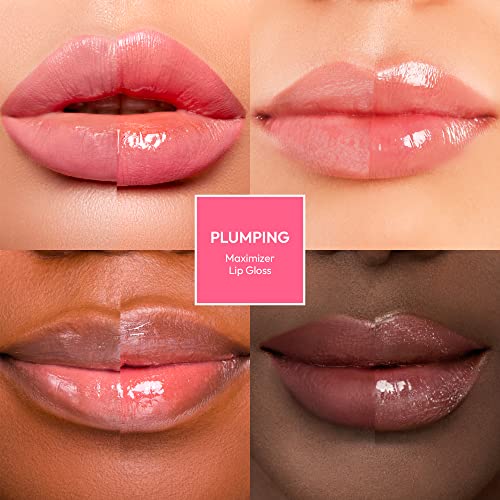 Хидратиращ гланц за устни Ruby Целувки Plumping Lip Gloss – Хидратира, придава обем, придава блясък, Не оставя следи по устните, Изглажда, Instinct Lip Maximizer, 4 цвята, 0,15 течни унции (?