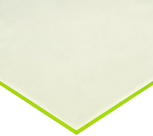Лят Акрил Флуоресцентно лист, Гладка, Зелено, дебелина 0,118 инча, ширина 24 инча, дължина 36 см