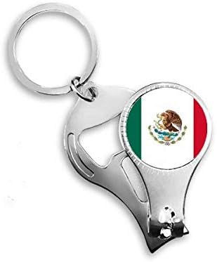 Националното Знаме на Мексико е Държава в Северна Америка Ножица за Нокти Халка Ключодържател Отварачка за Бутилки
