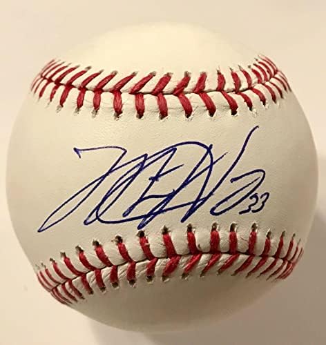 Мат Харви (Метс) подписа бейзболни топки MLB- (F) LOJO - Бейзболни топки с автографи