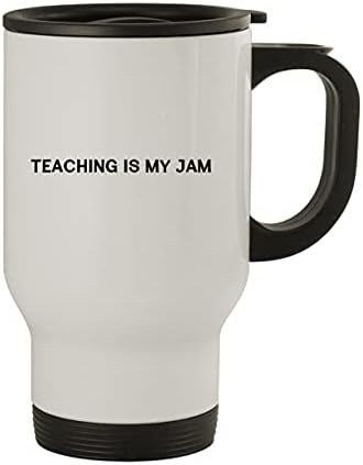 Molandra Products Teaching Is My Jam - Пътна Чаша от Неръждаема Стомана за 14 грама, Сребриста