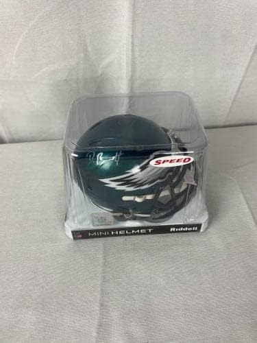 Мини-Каска Philadelphia Eagles с автограф на Дерек Барнетта JSA WP933629 - Мини-Каски NFL с автограф