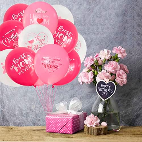Балони Благодаря на майка ми, накити от латекс балони за Деня на майката, 12-инчовите балони за майките, тематични